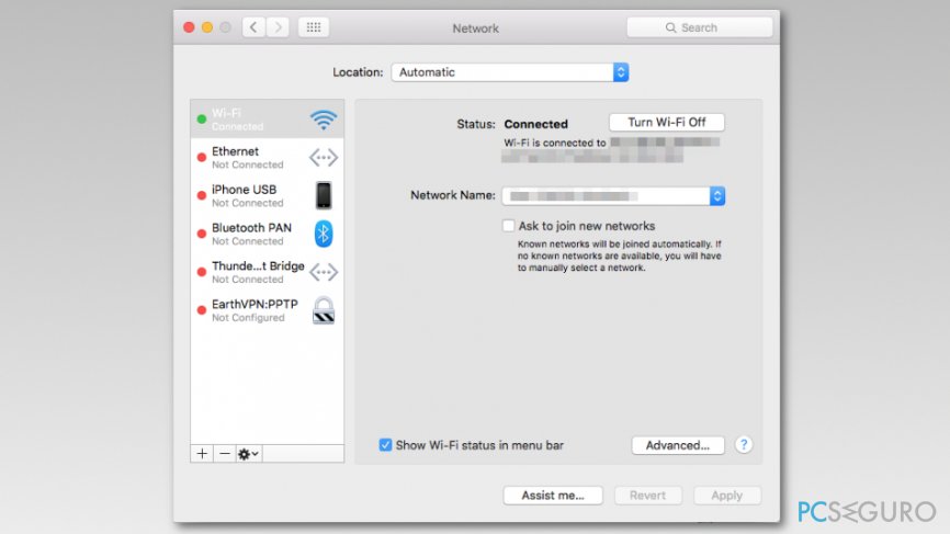 Change DNS settings on Mac