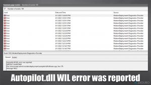 ¿Cómo solucionar "El error Autopilot.dll WIL se ha reportado" en Windows?