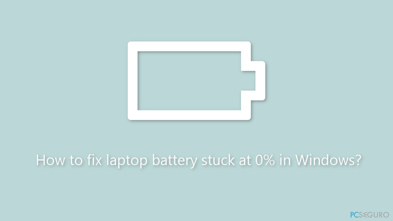¿Cómo solucionar que la batería del portátil se bloquee al 0% en Windows?