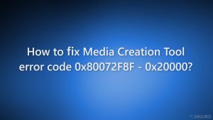 ¿Cómo solucionar el código de error 0x80072F8F - 0x20000 de la Herramienta de Creación de Medios?