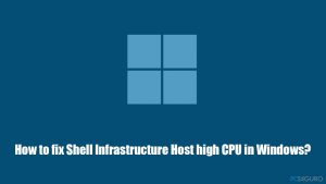 ¿Cómo solucionar el alto consumo de la CPU por parte de Shell Infrastructure Host en Windows?