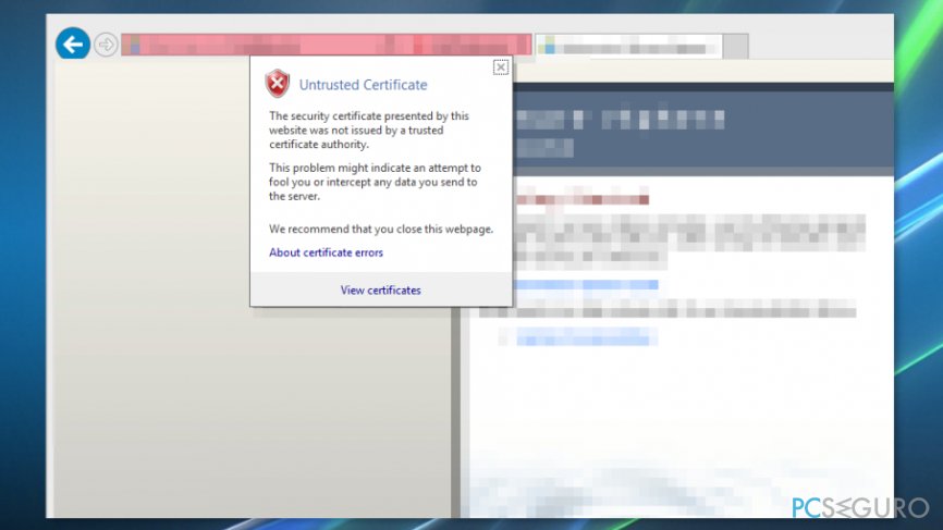 How to Fix «This site is not secure» pop-up with an error code DLG_FLAGS_SEC_CERT_CN_INVALID?