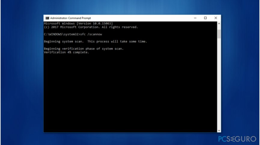Use command prompt commands to fix “The remote procedure call failed and did not execute” issue